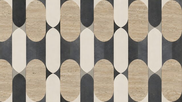 Modern geometric wood and stone pattern background for luxury interior decoration architecture and surface design inspiration