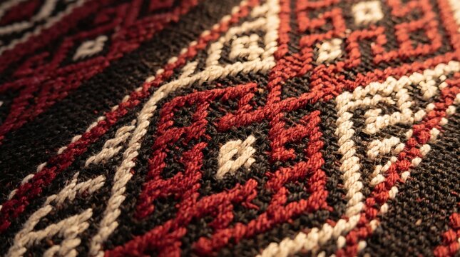 Tenun Ikat NTT Geometric Tribal Pattern