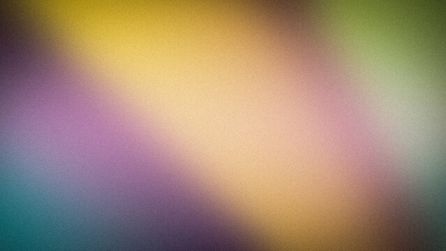 Abstract grainy background with yellow purple green gradient blur in 4K digital wallpaper backdrop template