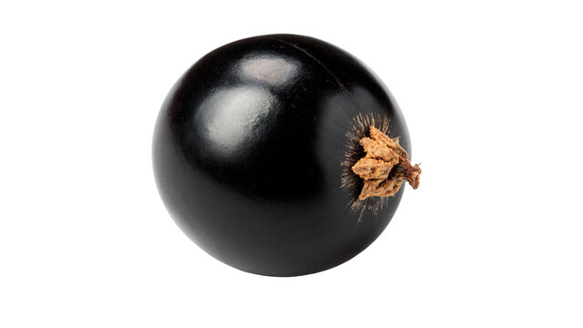 Classic black glossy billiard pool ball damaged surface isolated on transparent background