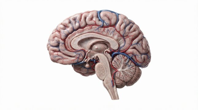 Human Brain Cross Section Anatomy