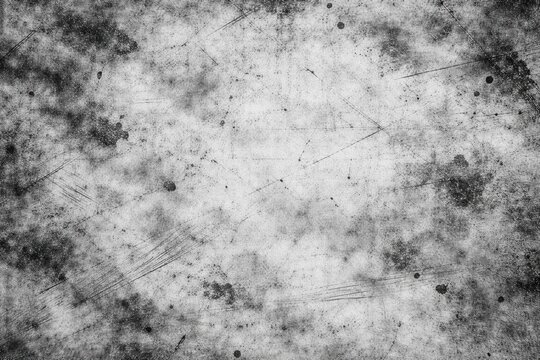 Textured Grunge Background with Black Spots and Linear Marks