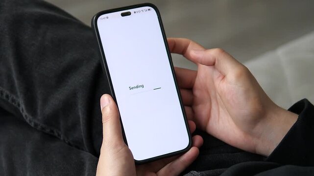 Smartphone displaying a monochrome feedback screen with a black checkmark and text. The sophisticated palette exudes professionalism. Great for premium brand interfaces, modern SaaS tools, and high