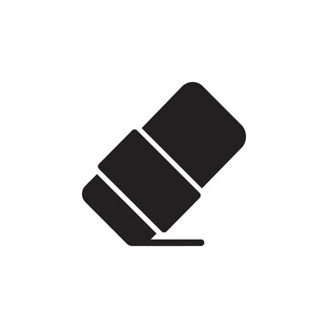 Eraser icon vector illustration for school and office supply design