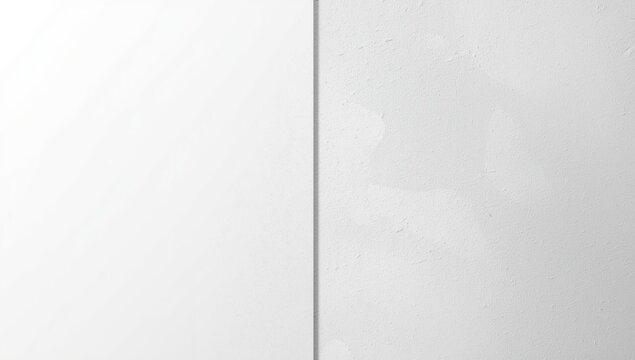 Minimalist White Wall with Subtle Texture and Soft Light