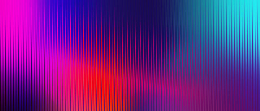 Vertical lines background with neon gradient for digital technology design