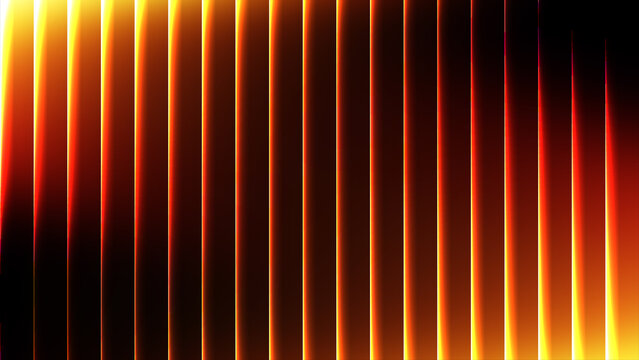Abstract vertical light streaks background. Glowing orange and red lines texture pattern.