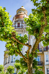 Obraz premium old town house in san sebastian spain