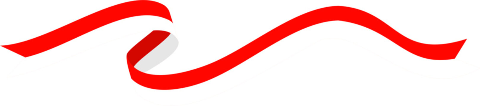 Indonesia Flag Ribbon