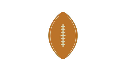 Fototapeta premium Flat Illustration of an American Football Icon Isolated on White Background