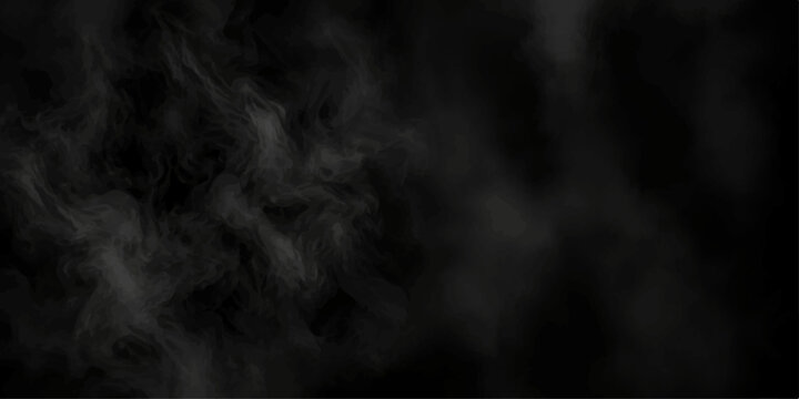 Abstract Black Smoke Cloud on Dark Background with Dramatic Fog, Soft Light, Stormy Night Atmosphere and Misty Texture Inspired by Motion, Sky and Atmospheric Nature Design