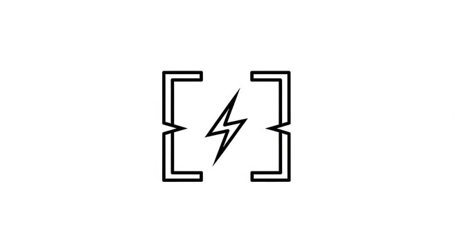 electric spark in square brackets