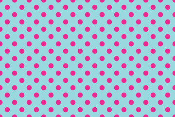 abstract Deep Pink colour polka dots on Dark Slate Gray colour background pattern design. © Pisan