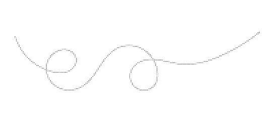 Fototapeta premium Halftone swirl line