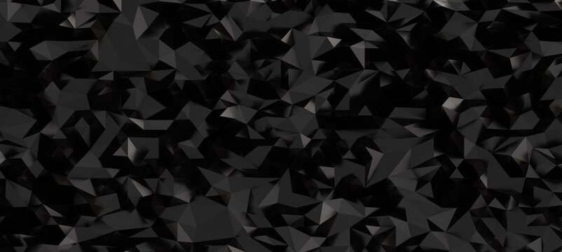 Dark geometric abstract background with sharp edges and facets.