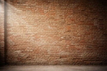 Textured Brick Wall in Dim Lighting with Soft Shadow Effects © vxnaghiyev