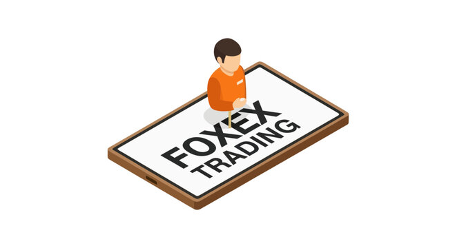 Mobile currency trading application concept