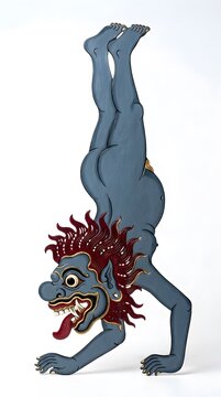 Javanese Wayang Kulit Character Illustration