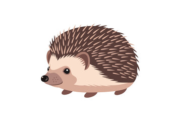 Cute Cartoon Hedgehog Animal Character. © Afif
