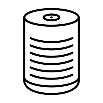 Cylinder smart speaker or wireless device icon with wireless cylinder technology electronics connected assistant