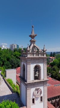 Establishing Shot of Church and Monastery of Sao, Amarante, Portugal