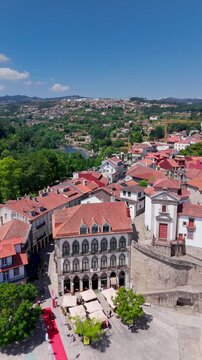 Amarante, Portugal - July 18, 2026: Establishing Shot of