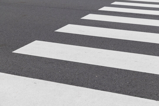 pedestrian crossing on the street