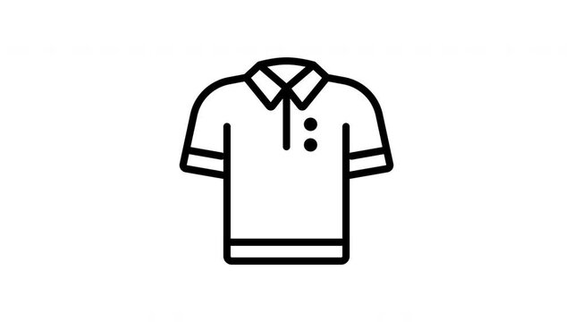 polo shirt animation icon