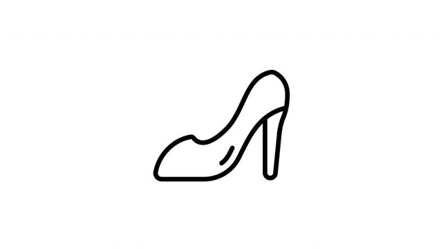 high heels animation icon