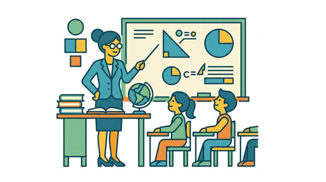 Classroom Teaching with Interactive Visuals.