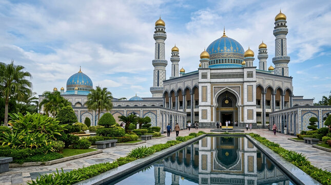 Omar Ali Saifuddien Mosque Brunei - Majestic Islamic Architecture