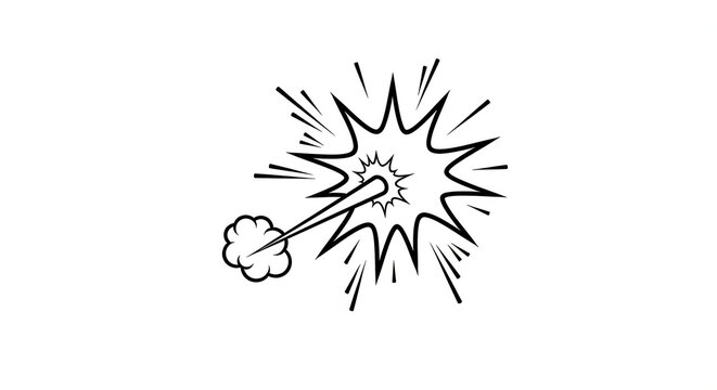 comic bomb explosion