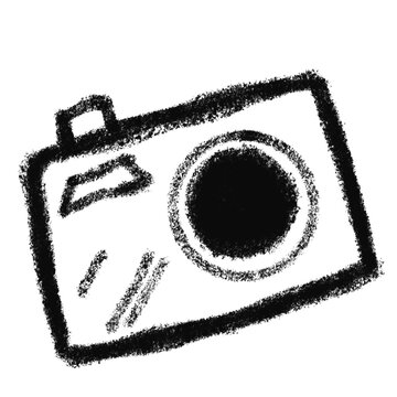 Camera icon handdrawn