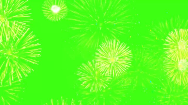 3D confetti explosion animation on greenscreen background. Perfect for celebration themes