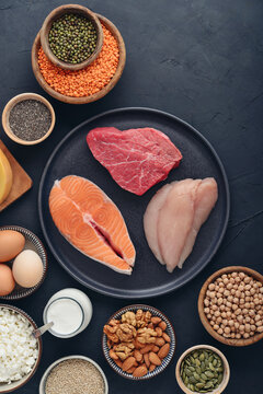 Healthy balanced nutrition with animal and plant based protein sources.