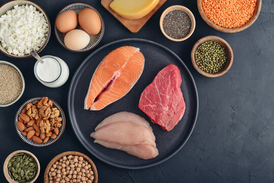 Healthy balanced nutrition with animal and plant based protein sources.