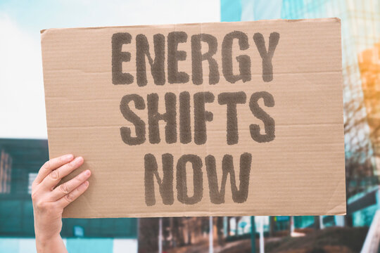 "Energy Shifts Now" The transition to cheap power is happening. POWER. ENERGY. SHIFTS. NOW. TRANSITION.