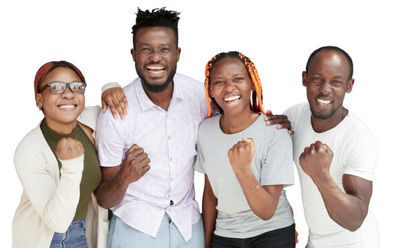 Portrait Of Smiling Young happy Friends