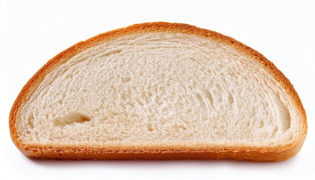 Slice Of White Bread Isolated