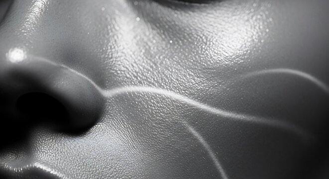Close up of male chest and collarbone skin texture