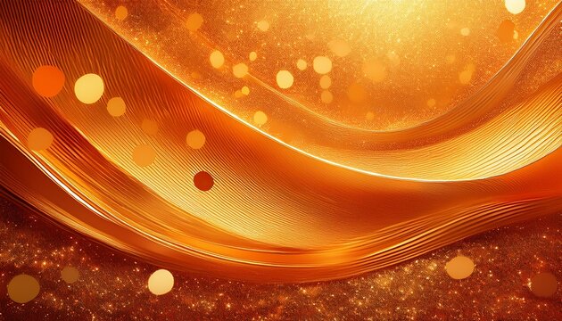 Abstract Orange Glittering Background And Texture