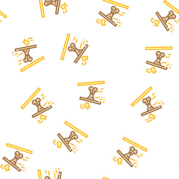 poltergeist fear vector seamless pattern poltergeist fear sign illustration