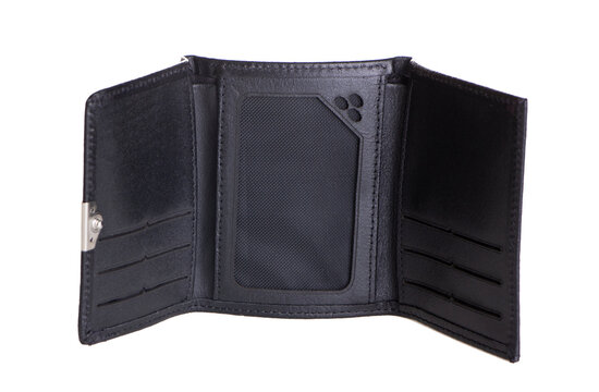 Black leather wallet