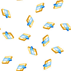 Fototapeta premium baby food department isometric seamless pattern. baby food department sign illustration