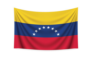 Fototapeta premium Venezuela Flag Waving in Breeze
