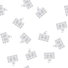 Fototapeta premium kitchen and bath cabinets glyph vector seamless pattern. kitchen and bath cabinets signthin illustration