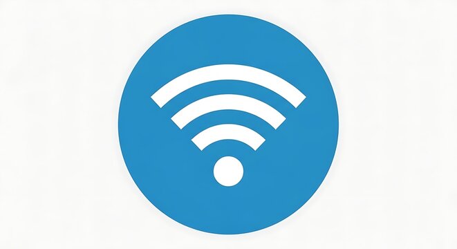 Blue circular icon with sound wave and speaker symbol.