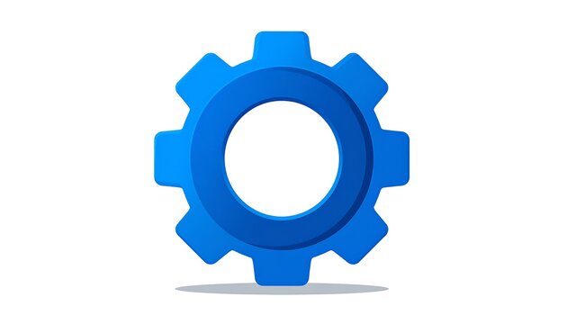 Blue cloud icon with white sun symbol on white background.