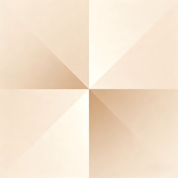 Geometric beige and cream color block pattern on white background