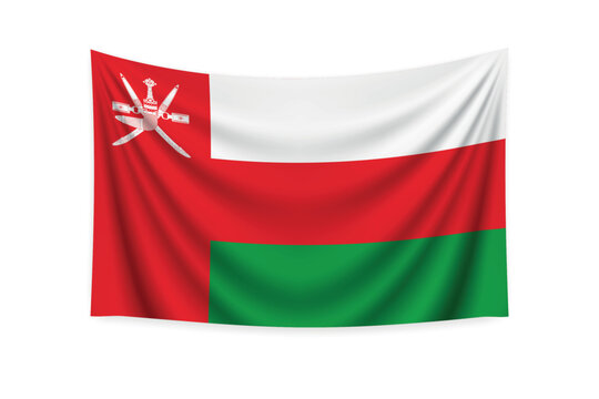 Flag of Oman Waving in Breeze